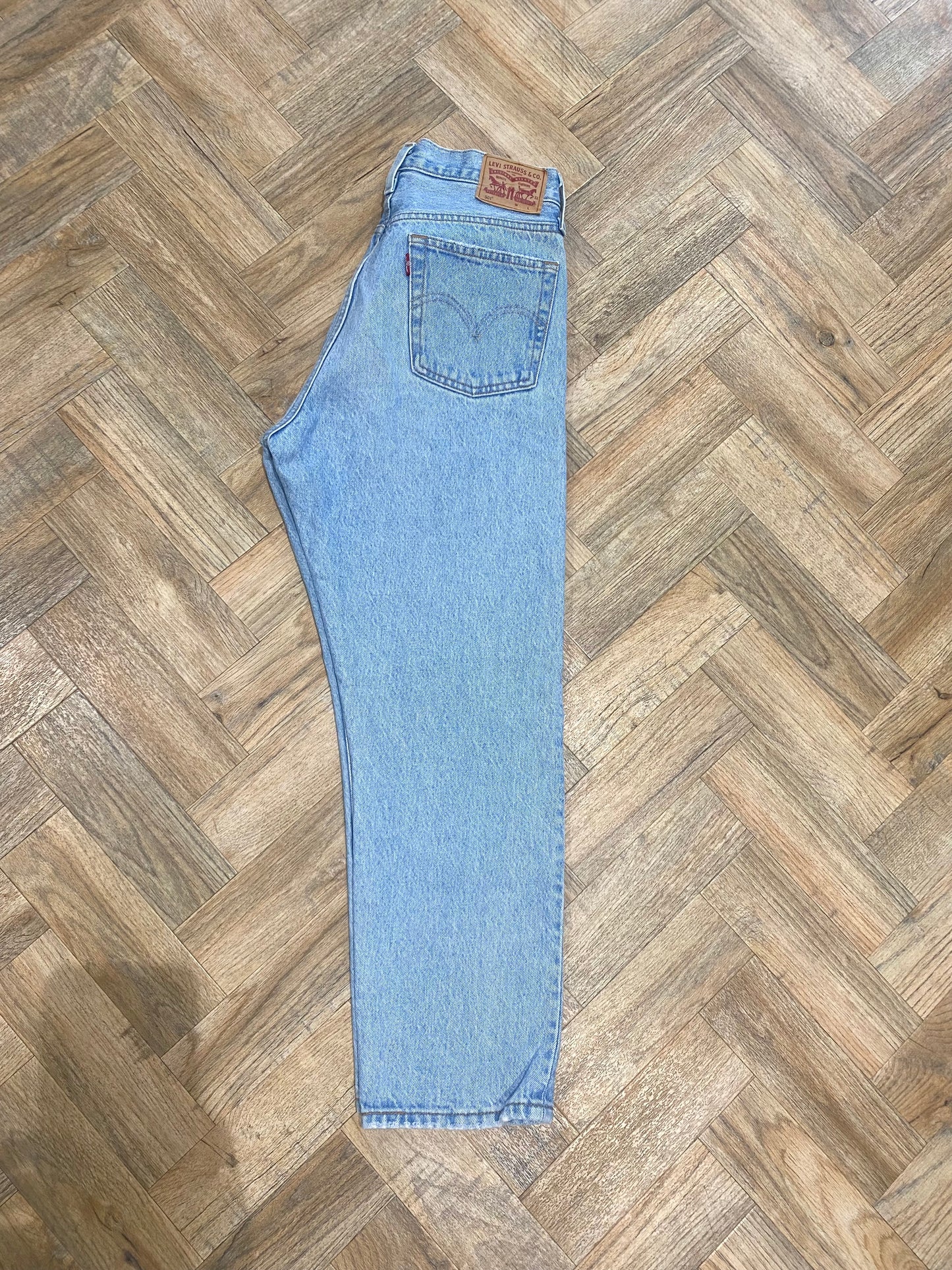 Vintage Blue 501 29/25 Cropped