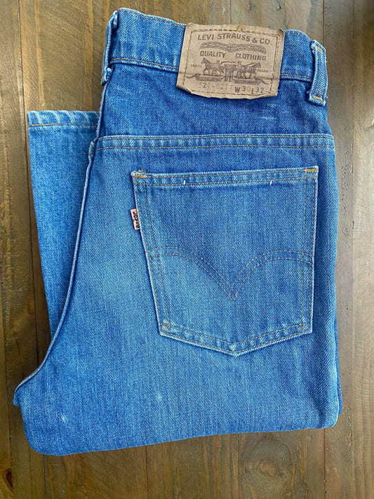 Vintage Blue Bellbottom Jean 29/31