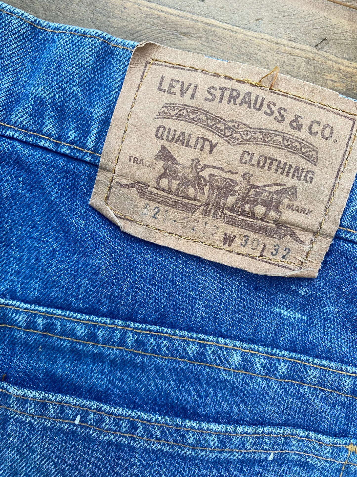 Vintage Blue Bellbottom Jean 29/31